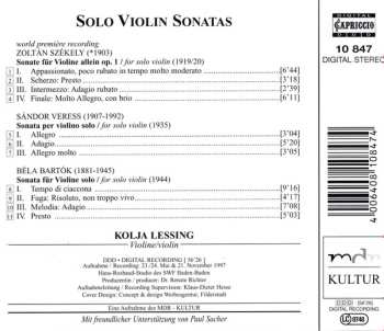 CD Kolja Lessing: Solo Violin Sonatas 576712