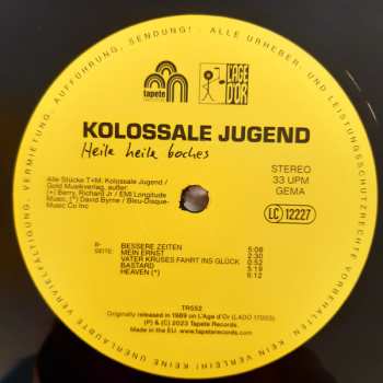 LP Kolossale Jugend: Heile Heile Boches 622388