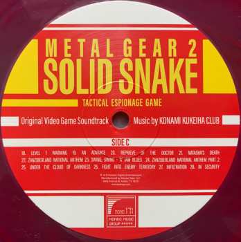 2LP Konami Kukeiha Club: Metal Gear 2: Solid Snake LTD | CLR 336482