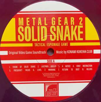 2LP Konami Kukeiha Club: Metal Gear 2: Solid Snake LTD | CLR 336482