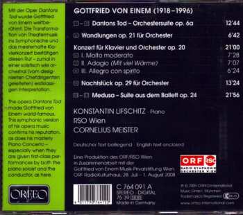 CD Cornelius Meister: Gottfried von Einem Konzert Für Klavier Und Orchester, Op. 20 653988