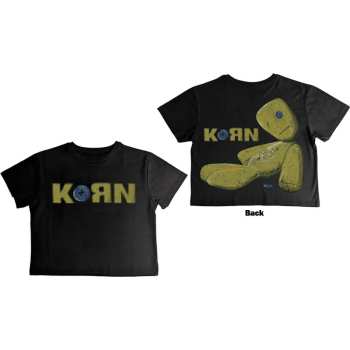 Merch Korn: Korn Ladies Crop Top: Doll Issues (back Print) (x-small) XS