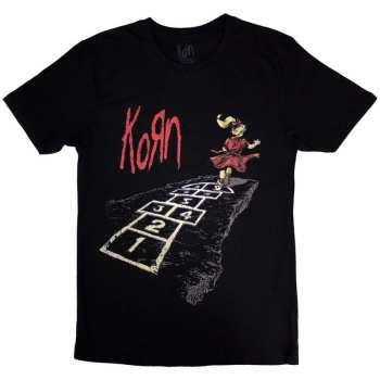 Merch Korn: Korn Unisex T-shirt: Follow The Leader Hopscotch (back Print) (large) L