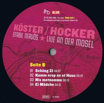 2LP Köster / Hocker: Stabil Nervös 625423