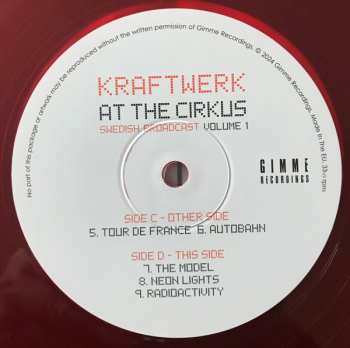 2LP Kraftwerk: At The Cirkus (Swedish Broadcast Volume 1) CLR 622241