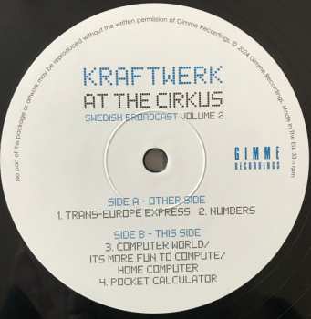 2LP Kraftwerk: At The Cirkus (Swedish Broadcast Volume 2) 618638