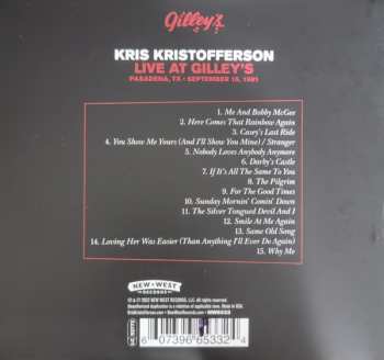 CD Kris Kristofferson: Live At Gilley's 391193