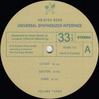 LP Kristen Roos: Universal Synthesizer Interface Vol III 624741