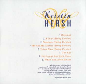 CD Kristin Hersh: Strings 548549