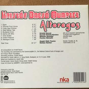 CD Kristof Bacso Quartet: Alteregos 556065