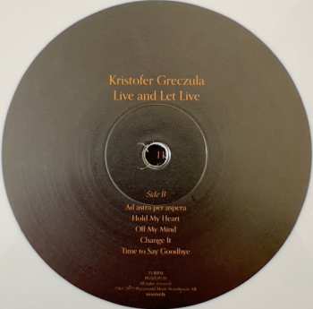 LP Kristofer Greczula: Live and let live 599768