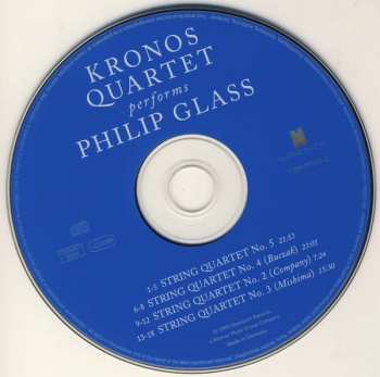 CD Philip Glass: Kronos Quartet Performs Philip Glass 391038