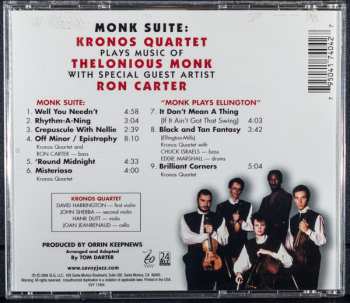 CD Kronos Quartet: Monk Suite: Kronos Quartet Plays Music Of Thelonious Monk 604255