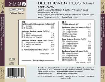 2CD Krysia Osostowicz: Beethoven Plus Volume II 235387