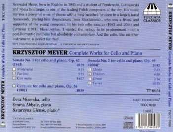 CD Krzysztof Meyer: Complete Works For Cello And Piano 458964