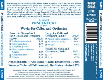 CD Krzysztof Penderecki: Works For Cellos And Orchestra 272487