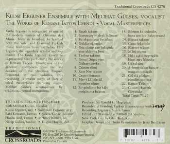 CD The Kudsi Erguner Ensemble: The Works Of Kemani Tatyos Efendi - Vocal Masterpieces 612345