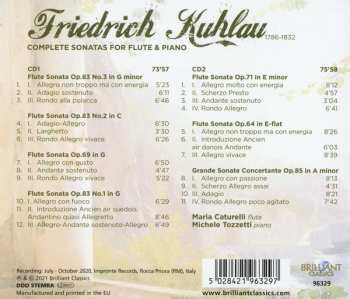 2CD Daniel Friedrich Rudolph Kuhlau: Complete Sonatas For Flute & Piano 640754