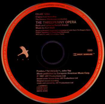 CD Kurt Weill: The Threepenny Opera - Donmar Warehouse Original Cast 638659