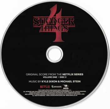 2CD Kyle Dixon: Stranger Things 4 - Volume One (Original Score From The Netflix Series) 551112