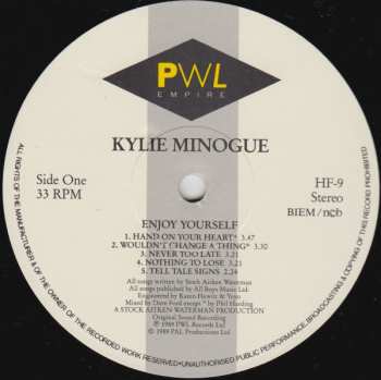 LP Kylie Minogue: Enjoy Yourself 629453