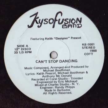 Album Kysofusion Band: Can't Stop Dancing