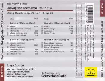 2CD Ludwig van Beethoven: Auryn's Beethoven (String Quartets ∙ Vol. 2 Of 4 Op. 59 No. 1 – 3, Op. 74) 654407