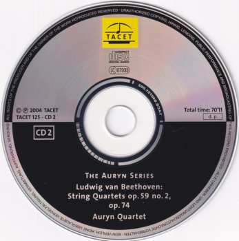 2CD Ludwig van Beethoven: Auryn's Beethoven (String Quartets ∙ Vol. 2 Of 4 Op. 59 No. 1 – 3, Op. 74) 654407