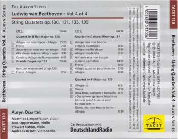 2CD Ludwig van Beethoven: Auryn's Beethoven (String Quartets ∙ Vol. 4 Of 4 Op. 130, 131, 133, 135) 548692