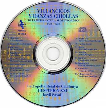 CD Jordi Savall: Villancicos Y Danzas Criollas. De La Iberia Antigua Al Nuevo Mundo (1550-1750) 94858