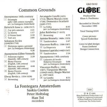 CD La Fontegara Amsterdam: Common Grounds 660611