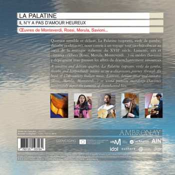 CD La Palatine: Il N'Y A Pas D'Amour Heureux: Œuvres de Monteverdi, Rossi,  Merula, Savioni... 586872