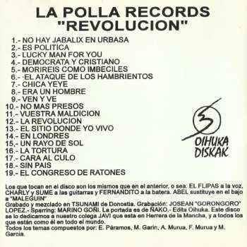 CD La Polla Records: Revolución!! 610046