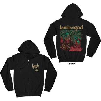 Merch Lamb Of God: Lamb Of God Unisex Zipped Hoodie: Ashes Of The Wake Album Cover (back Print) (small) S