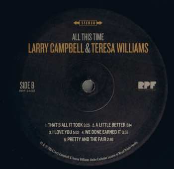 LP Larry Campbell & Teresa Williams: All This Time 571729