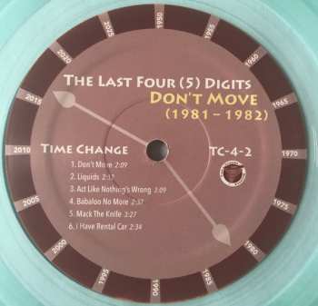 LP/CD Last Four Digits: Don't Move LTD | CLR 182386