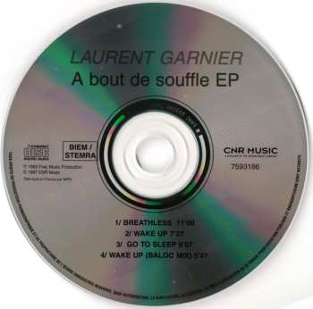 CD Laurent Garnier: A Bout De Souffle EP 629997