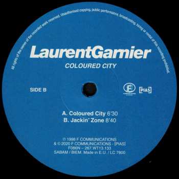 LP Laurent Garnier: Coloured City LTD 72759