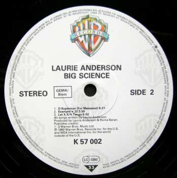 LP Laurie Anderson: Big Science 603326