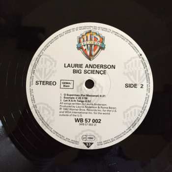 LP Laurie Anderson: Big Science 625438