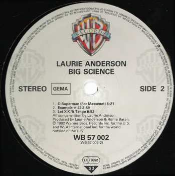 LP Laurie Anderson: Big Science 653830