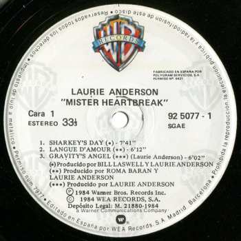 LP Laurie Anderson: Mister Heartbreak 638749