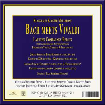 CD Lautten Compagney: Klangraum Kloster Maulbronn: Bach Meets Vivaldi 294892