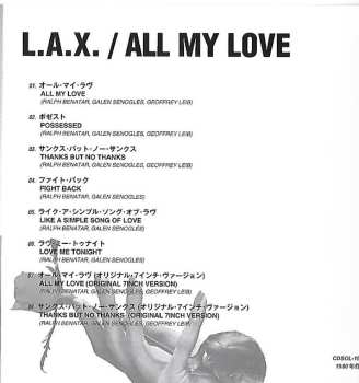 CD L.A.X.: All My Love LTD 587324