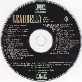 4CD/Box Set Leadbelly: Important Recordings 1934 - 1949 189966