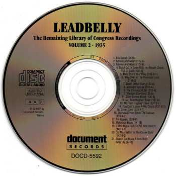 CD Leadbelly: The Remaining Library Of Congress Recordings: Volume 2 (1935) 642741