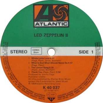 LP Led Zeppelin: Led Zeppelin II 649771