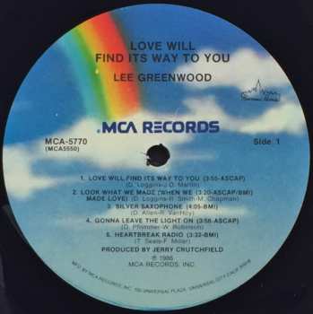 LP Lee Greenwood: Love Will Find Its Way To You 615660