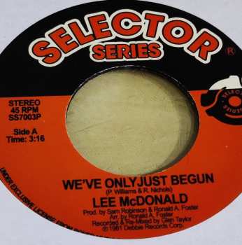 SP Lee McDonald: We've Only Just Begun / I'll Do Anything For You LTD 549387