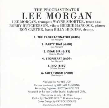 CD Lee Morgan: The Procrastinator LTD 630613